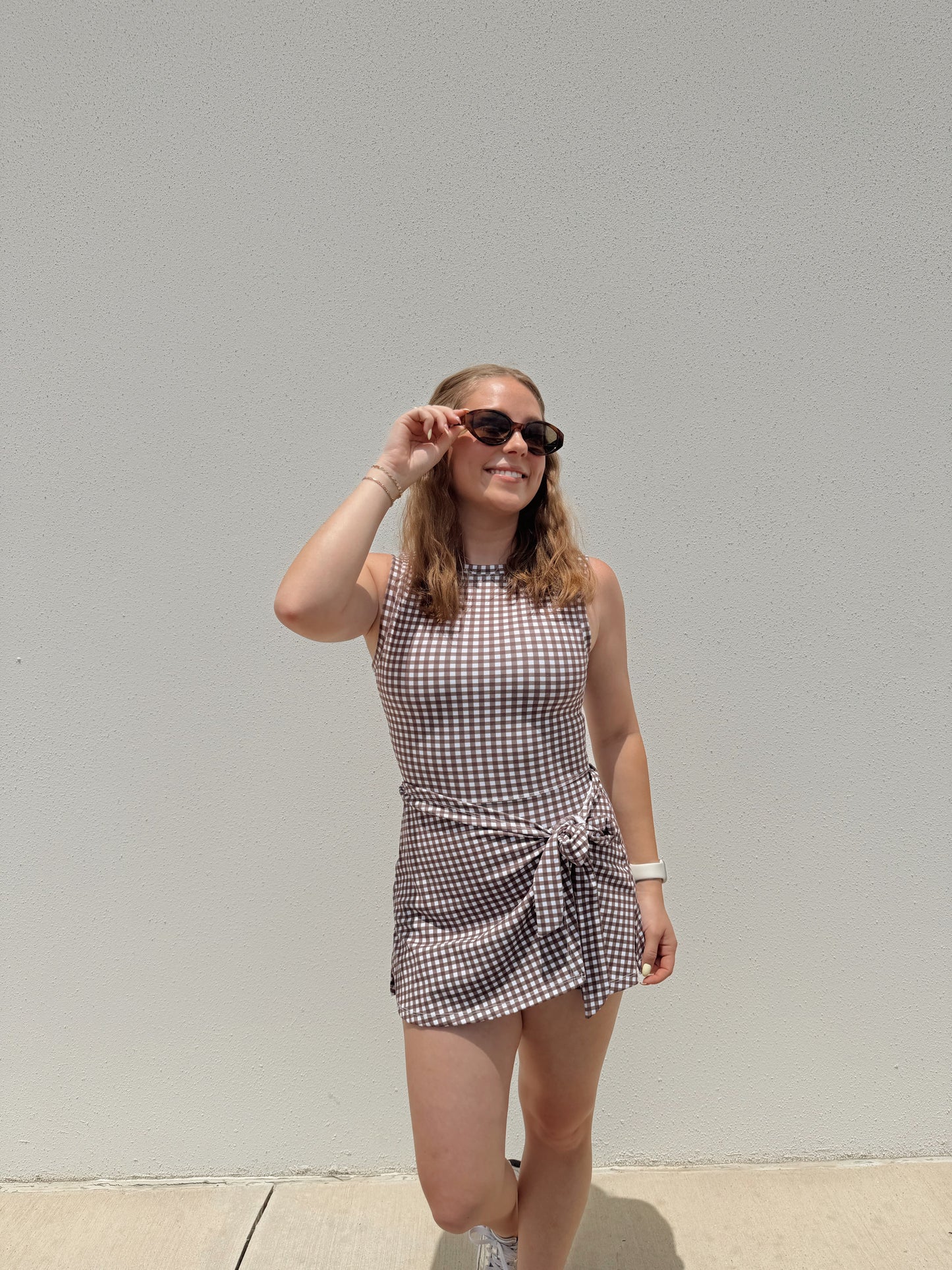 Mia Wrap Dress - Brown