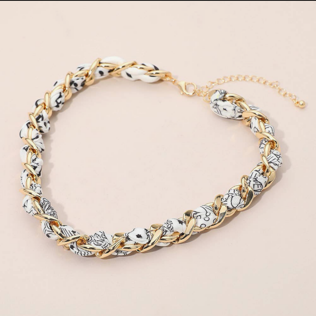 Wrap Chain Necklace - Blue