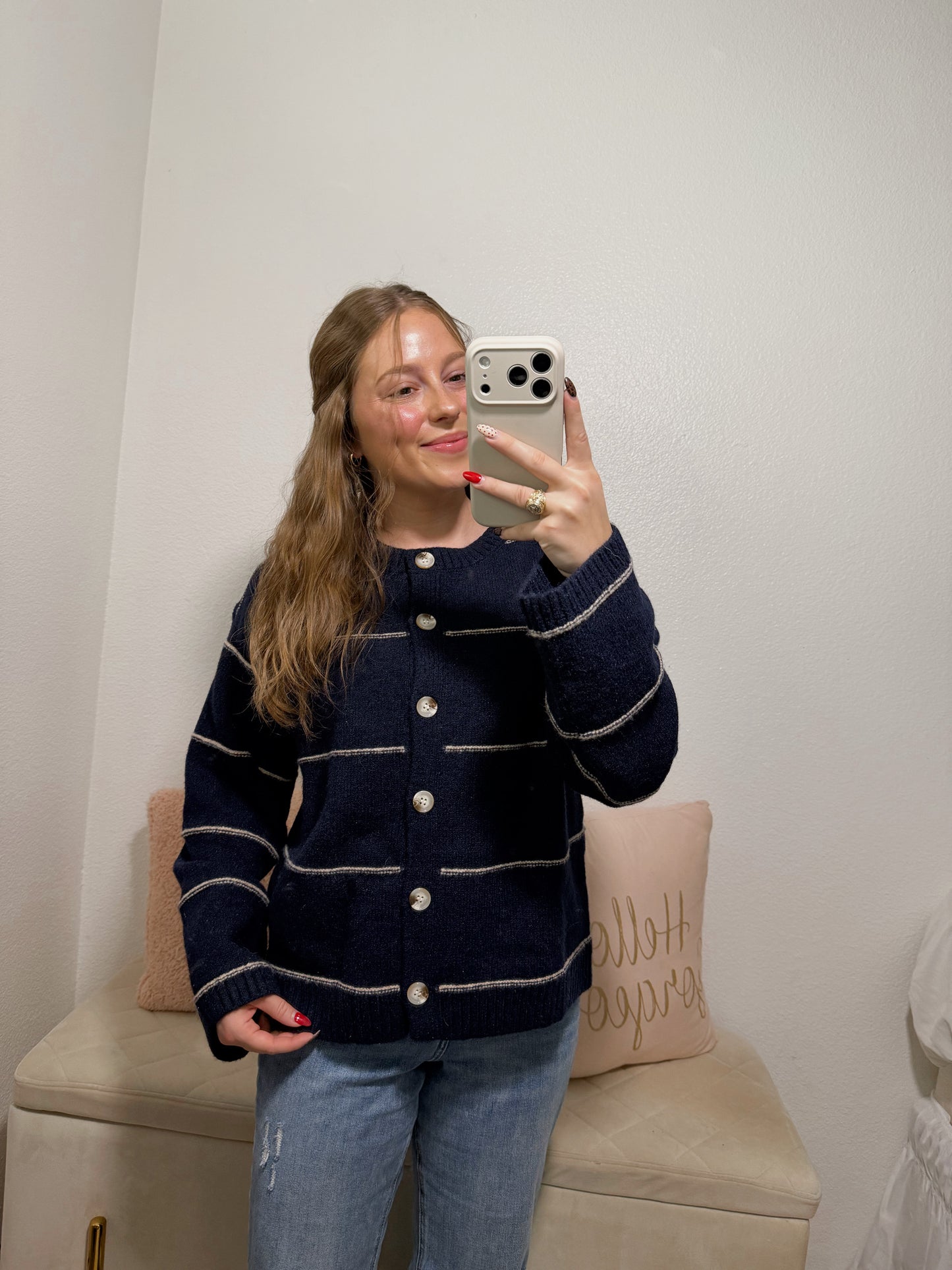 Rowan Cardigan - Navy