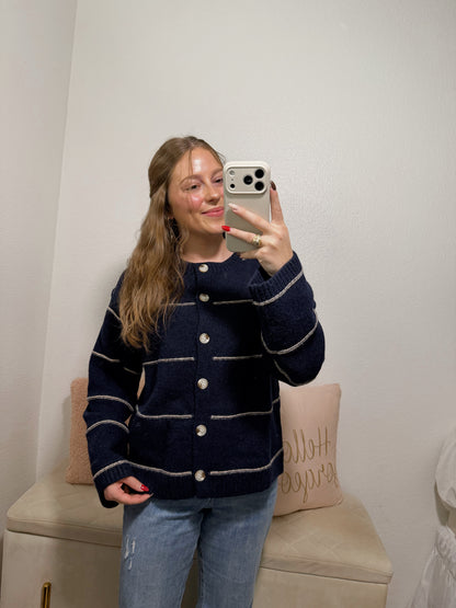 Rowan Cardigan - Navy