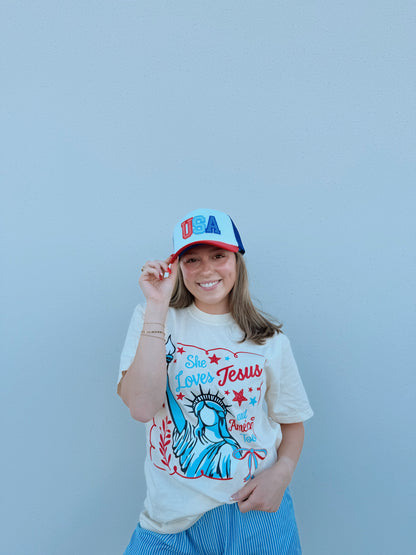 USA Mesh Trucker Hat