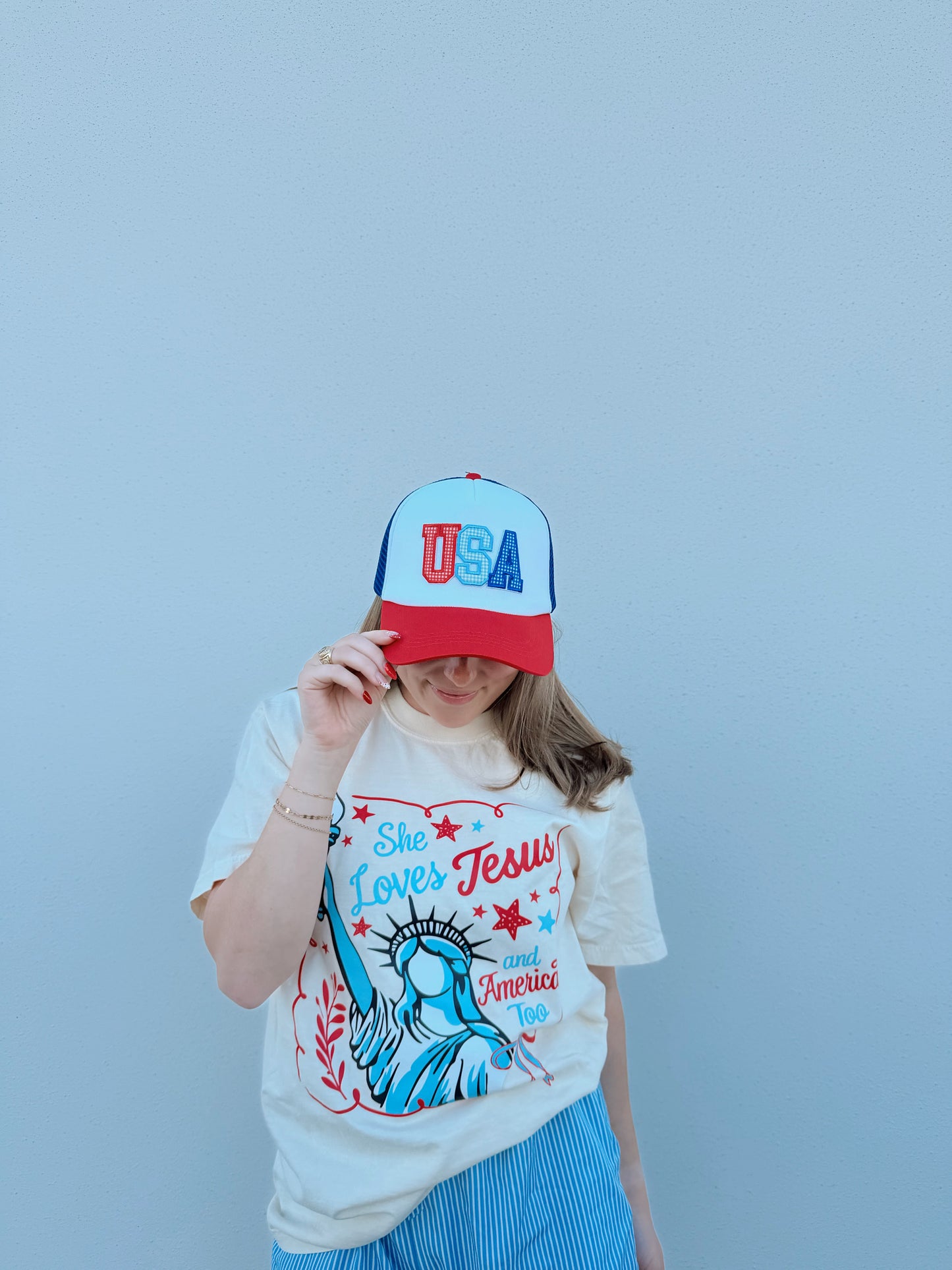 USA Mesh Trucker Hat