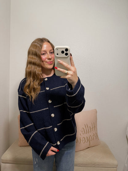 Rowan Cardigan - Navy