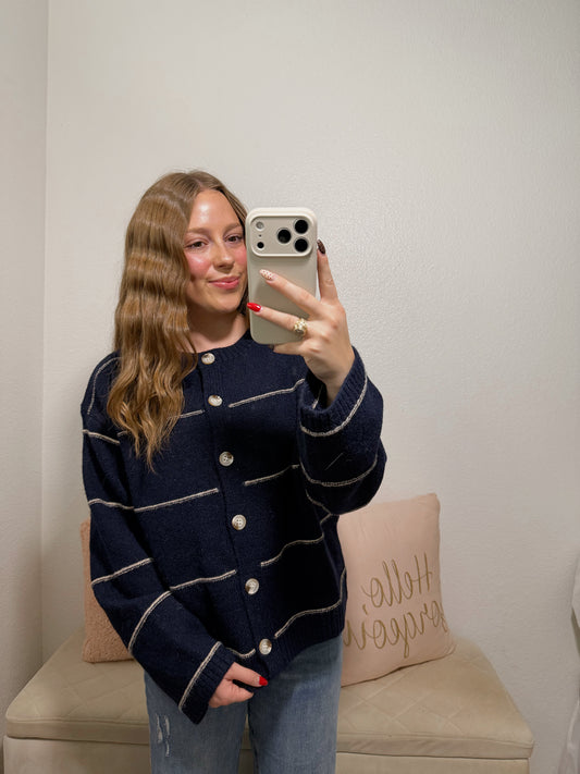 Rowan Cardigan - Navy