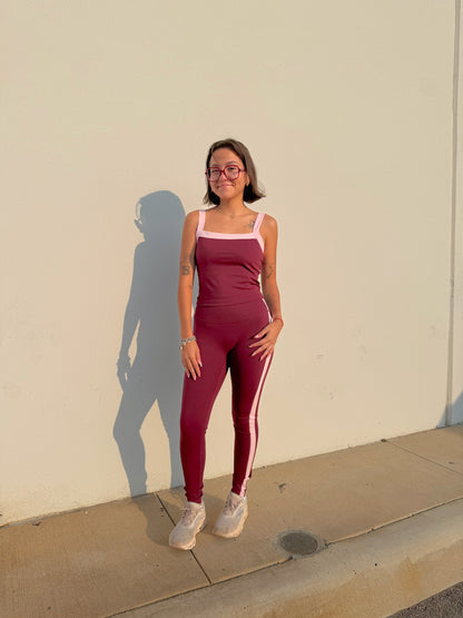 Block Tank - Burgundy