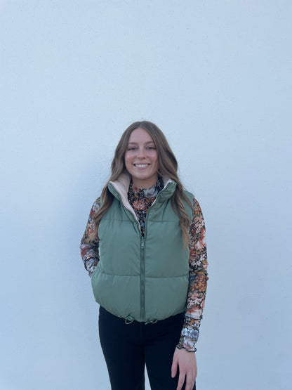 Bella Vest - Olive