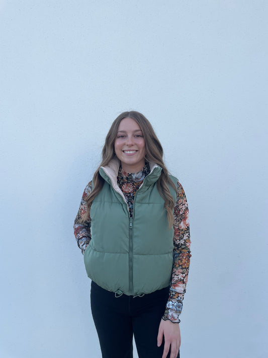 Bella Vest - Olive