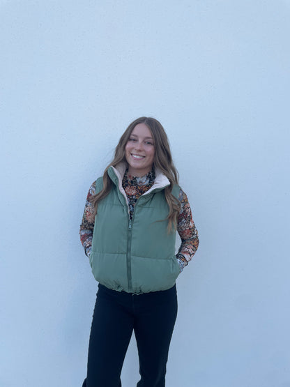 Bella Vest - Olive